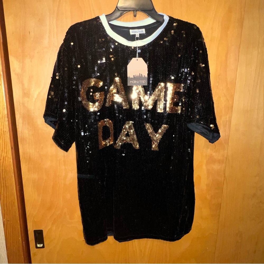 NWT Saints black/gold sequin gameday dress!